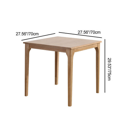 Traditional Japanese Square Wood Coffee Table 1-Tier For Dining Room