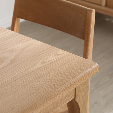 Traditional Japanese Square Wood Coffee Table 1-Tier For Dining Room