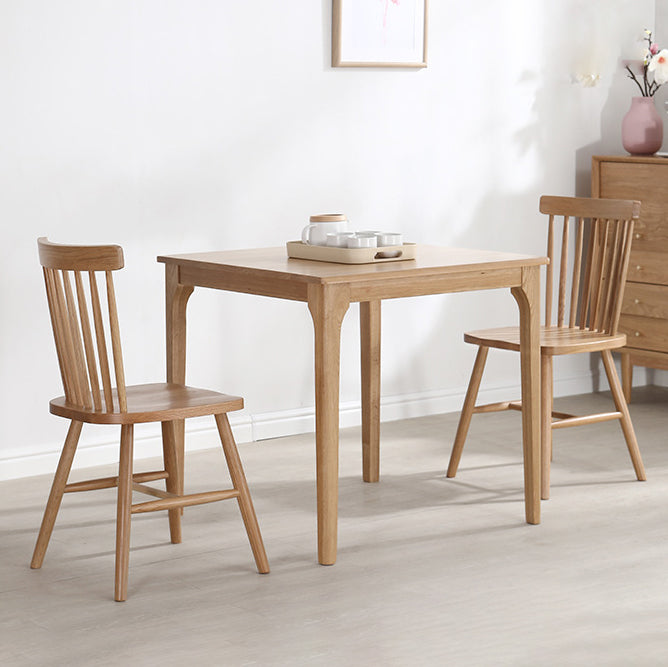 Traditional Japanese Square Wood Coffee Table 1-Tier For Dining Room