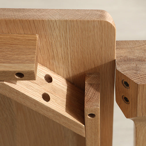 Traditional Japanese Square Wood Coffee Table 1-Tier For Dining Room