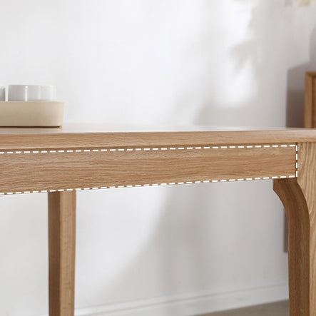 Traditional Japanese Square Wood Coffee Table 1-Tier For Dining Room