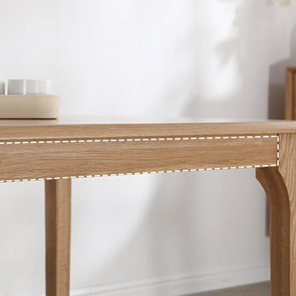 Traditional Japanese Square Wood Coffee Table 1-Tier For Dining Room