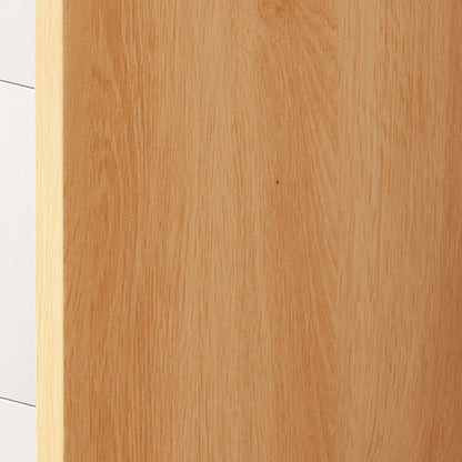 Contemporary Scandinavian Square Rectangular Density Board Nightstand 2/3 Drawer For Bedroom