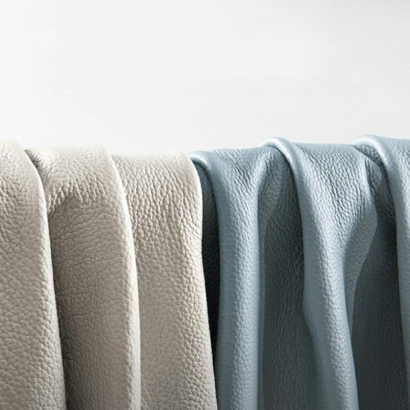 Modern Luxury Rectangular Marble Faux Leather Iron Solid Wood Nightstand 1-Drawer For Bedroom