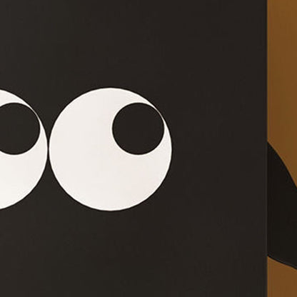 Contemporary Creative Long-Legged Robot Iron Nightstand 2-Cabinet For Bedroom