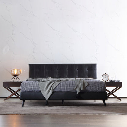 Contemporary Simplicity Square Solid Wood Crossed-Leg Nightstand Drawer For Bedroom