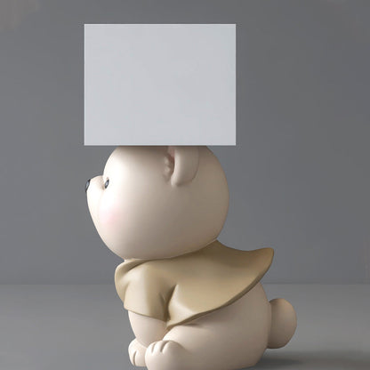 Contemporary Creative Bear Resin Rectangular Nightstand Cabinet For Bedroom