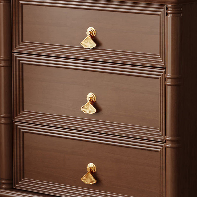 Contemporary Simplicity Cube Solid Wood Nightstand 3-Drawer For Bedroom