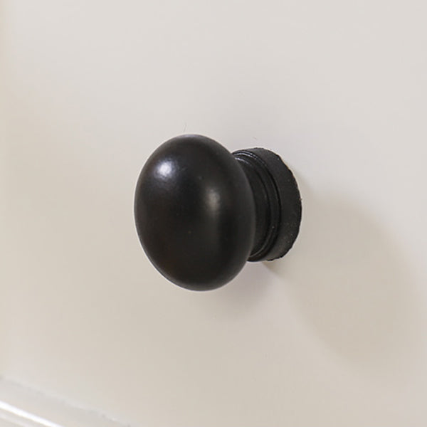 Traditional Japanese Ultra Thin Solid Wood Rectangular Nightstand Storage Organizer 2-Drawer For Bedroom