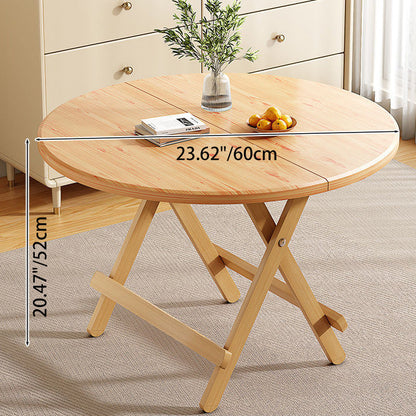 Modern Simplicity Round MDF Steel Foldable Dining Table For Dining Room