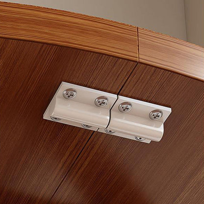 Modern Simplicity Round MDF Steel Foldable Dining Table For Dining Room