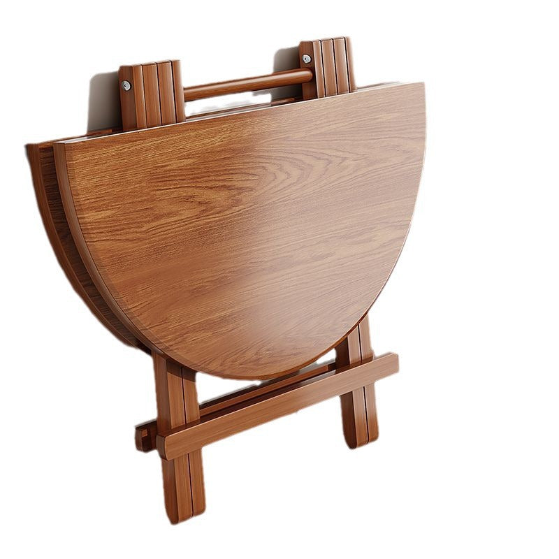 Modern Simplicity Round MDF Steel Foldable Dining Table For Dining Room