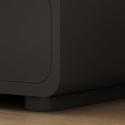 Contemporary Simplicity Cube Solid Wood Nightstand 1-Drawer For Bedroom