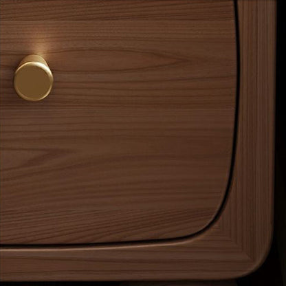 Contemporary Simplicity Solid Wood Slim Gap Bedside Cabinet Nightstand 1-Drawer & Cabinet For Bedroom