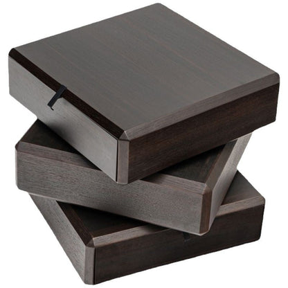 Traditional Vintage Solid Wood Cube Rotating 3-Tier Storage Drawers For Bedroom