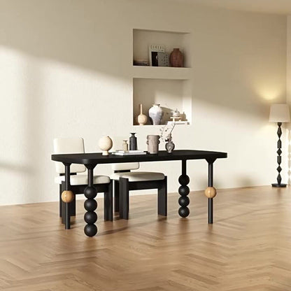 Traditional Vintage Rectangle Oval Pine Dining Table For Dining Room