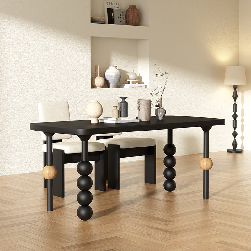 Traditional Vintage Rectangle Oval Pine Dining Table For Dining Room