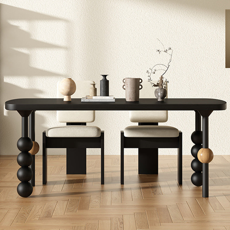 Traditional Vintage Rectangle Oval Pine Dining Table For Dining Room