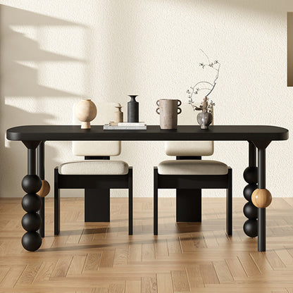 Traditional Vintage Rectangle Oval Pine Dining Table For Dining Room