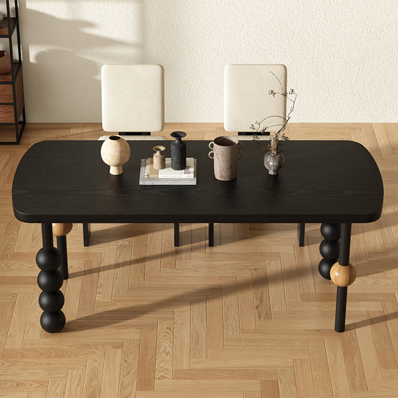 Traditional Vintage Rectangle Oval Pine Dining Table For Dining Room