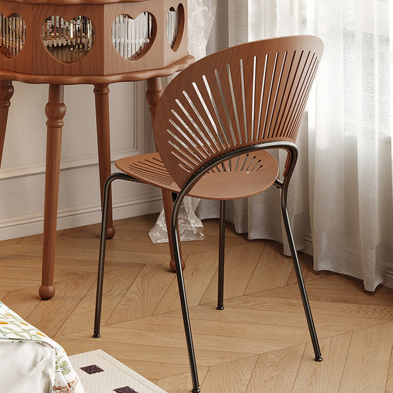 Traditional Vintage Flower Round Solid Wood Glass Makeup Vanity 1-Storage For Bedroom