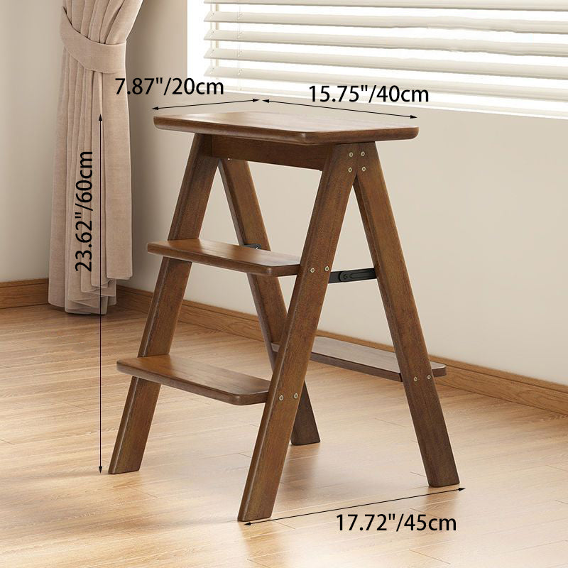 Traditional Vintage Rectangular Bamboo Bar Stool Footrest For Dining Room