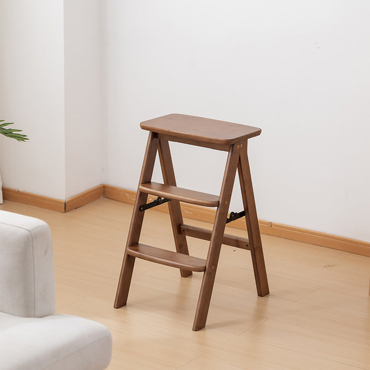 Traditional Vintage Rectangular Bamboo Bar Stool Footrest For Dining Room