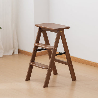 Traditional Vintage Rectangular Bamboo Bar Stool Footrest For Dining Room