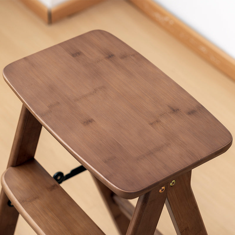 Traditional Vintage Rectangular Bamboo Bar Stool Footrest For Dining Room