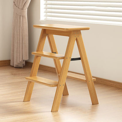 Traditional Vintage Rectangular Bamboo Bar Stool Footrest For Dining Room