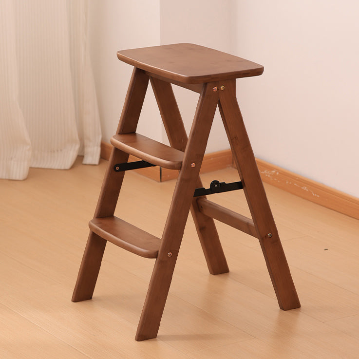 Traditional Vintage Rectangular Bamboo Bar Stool Footrest For Dining Room