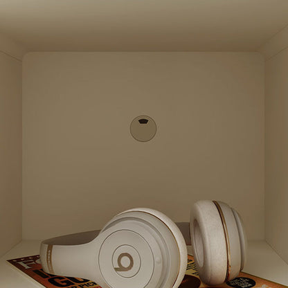 Contemporary Creative Kids Robot Square Tabletop Medium Fiberboard Nightstand 2-Cabinet For Bedroom