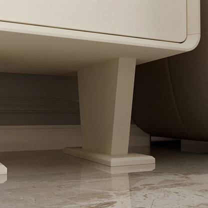 Contemporary Creative Kids Robot Square Tabletop Medium Fiberboard Nightstand 2-Cabinet For Bedroom