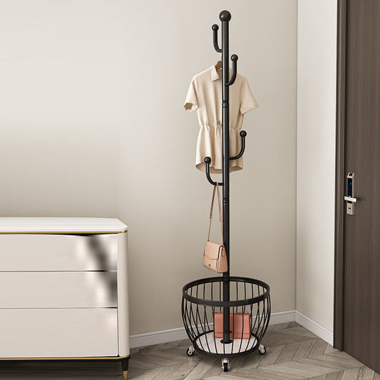 خزانة تخزين متحركة من الفولاذ الكربوني بأربعة أقطاب وستة أقطاب لغرفة النوم، مصنوعة من فرع شجرة بتصميم آرت ديكو حديث 