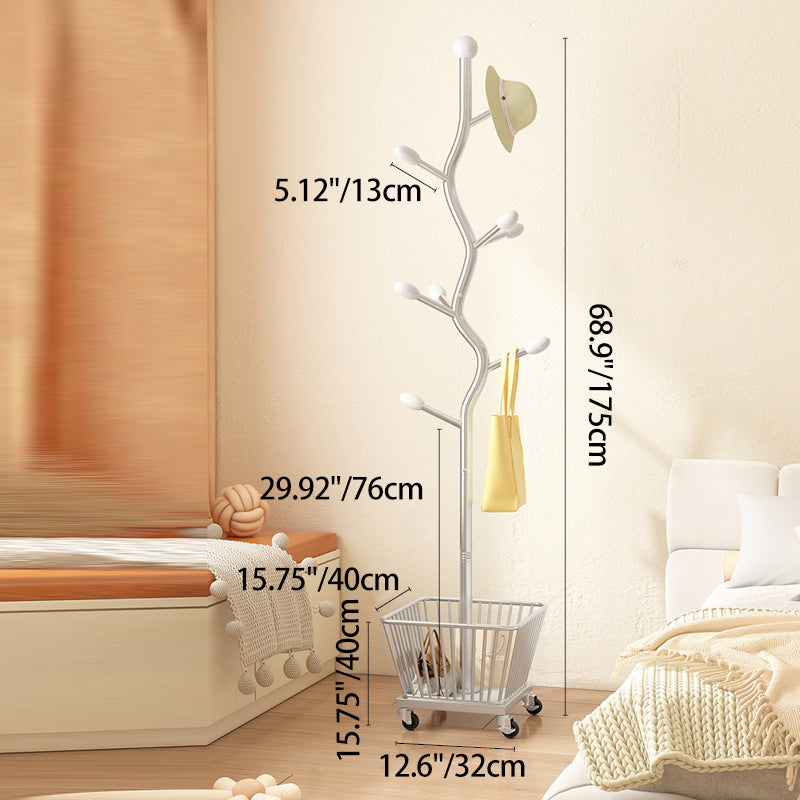 خزانة تخزين متحركة من الفولاذ الكربوني بتصميم فني حديث لغرفة النوم، مكونة من سلة واحدة 