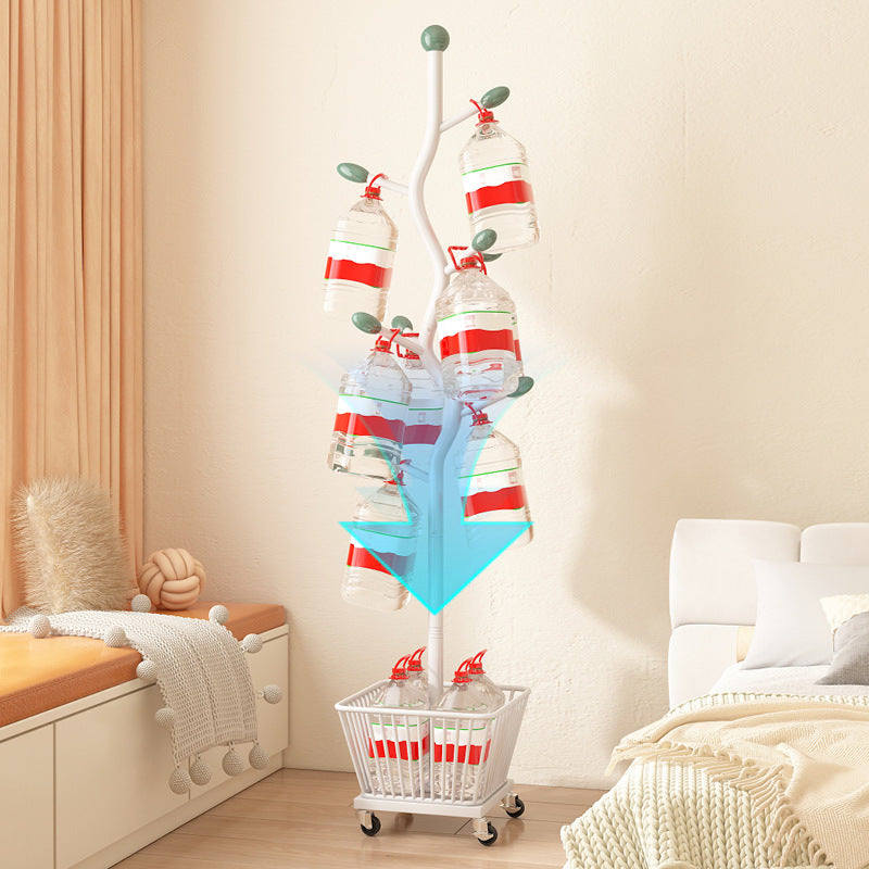 خزانة تخزين متحركة من الفولاذ الكربوني بتصميم فني حديث لغرفة النوم، مكونة من سلة واحدة 