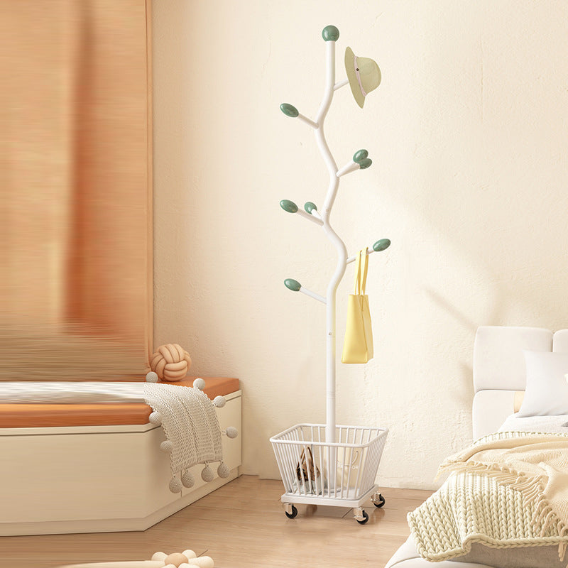 خزانة تخزين متحركة من الفولاذ الكربوني بتصميم فني حديث لغرفة النوم، مكونة من سلة واحدة 