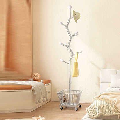 خزانة تخزين متحركة من الفولاذ الكربوني بتصميم فني حديث لغرفة النوم، مكونة من سلة واحدة 