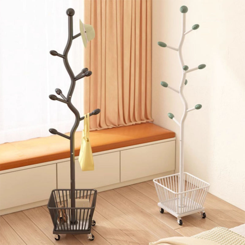 خزانة تخزين متحركة من الفولاذ الكربوني بتصميم فني حديث لغرفة النوم، مكونة من سلة واحدة 