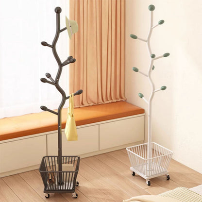 خزانة تخزين متحركة من الفولاذ الكربوني بتصميم فني حديث لغرفة النوم، مكونة من سلة واحدة 