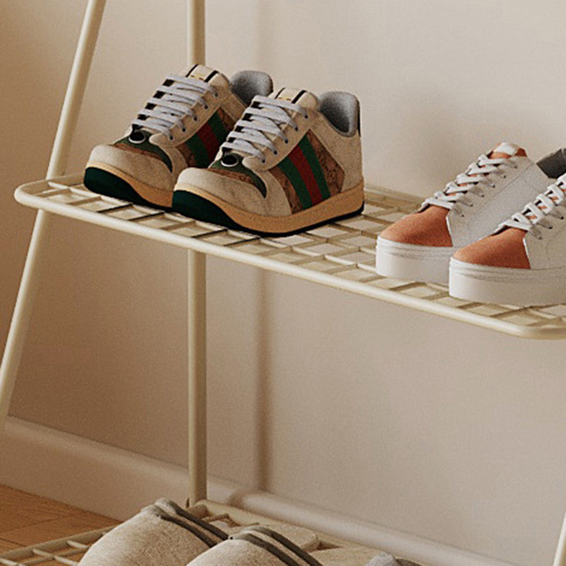 وحدة تخزين أحذية للأطفال من الحديد بتصميم دب شبكي عصري بثلاث طبقات للممر 