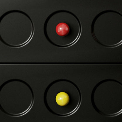 Contemporary Scandinavian Wood Square Nightstand 2-Drawer For Bedroom