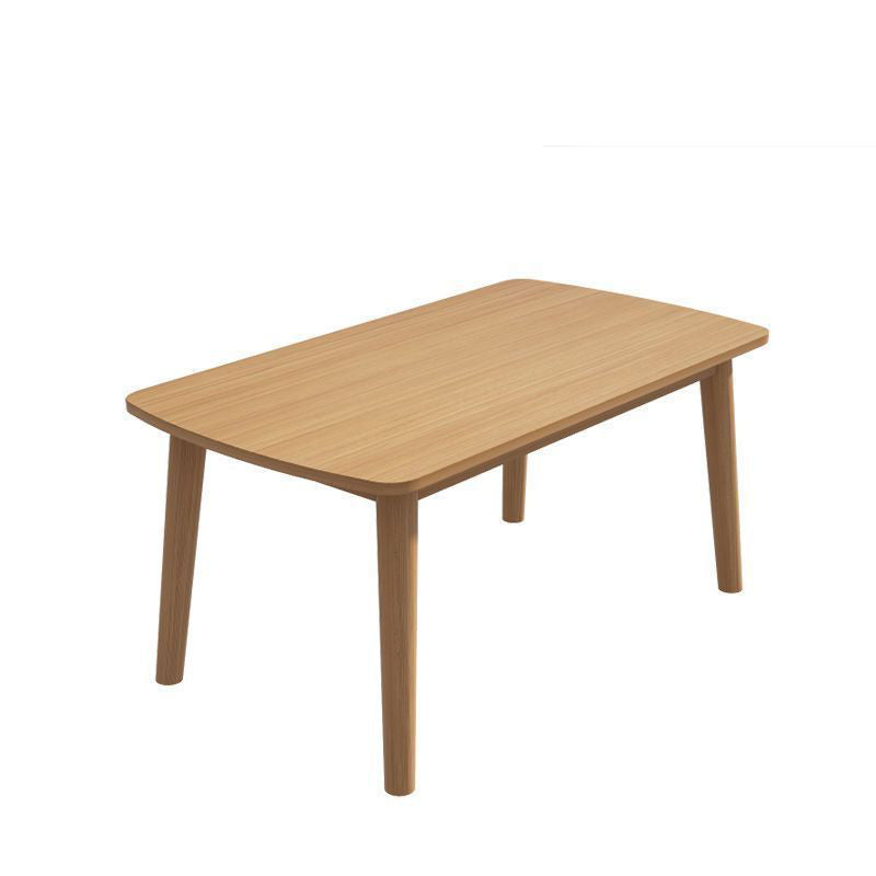 Modern Minimalist Rectangular Solid Wood Dining Table For Dining Room
