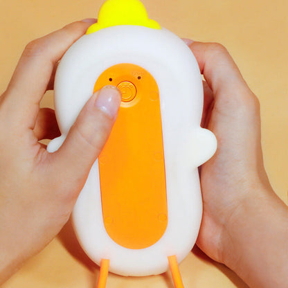 Modern Creative Cute Duck Silicone USB Rechargeable LED Pat Night Light Table Lamp