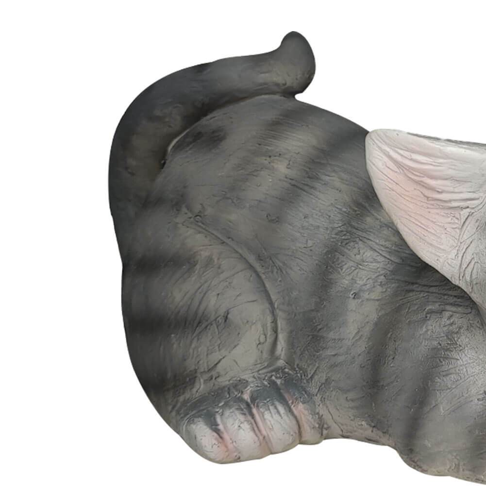 Garden Statue Solar Cat Resin with Butterfly Resin Outdoor Waterproof Decorative LED Night Light