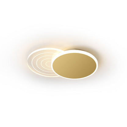 Modern Light Luxury Geometry Iron Acrylic LED Flush Mount Lighting