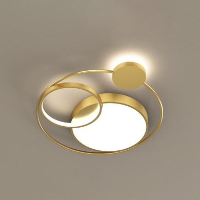 Creative Modern Circle Aluminum LED Flush Mount Ceiling Light