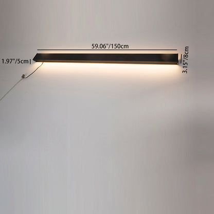 Strip Trapezoidal LED Wall Light - Modern Minimalist Soft Ambient Lighting For Bedroom Or Living Room