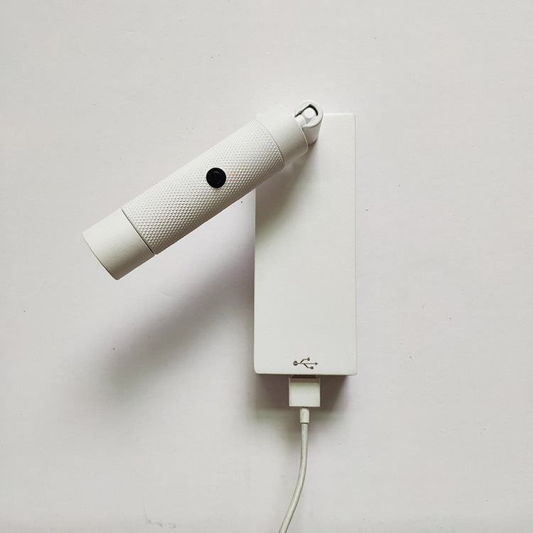 長方形シリンダーアルミLEDウォールライト - 寝室用USB充電器付き工業用調節可能スポットライト