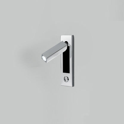 مصباح حائط LED هندسي قابل للتعديل من الألومنيوم - مصباح حائط بسيط مع إضاءة متعددة الزوايا لغرفة النوم